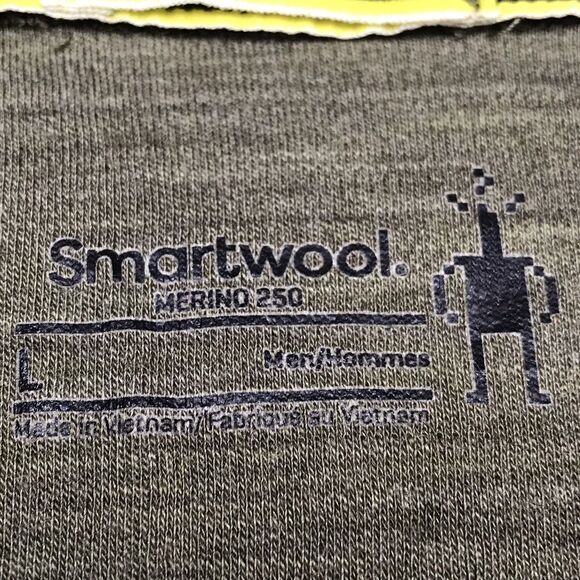 SMARTWOOL Shirt Men L Green Classic Thermal Base Layer Merino 250 Wool Runner - Picture 6 of 10